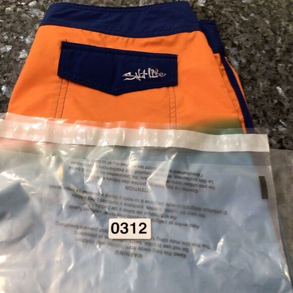SALT LIFE SLX-QD Board Shorts Size 34, Orange, Blue, Black - Picture 10 of 10